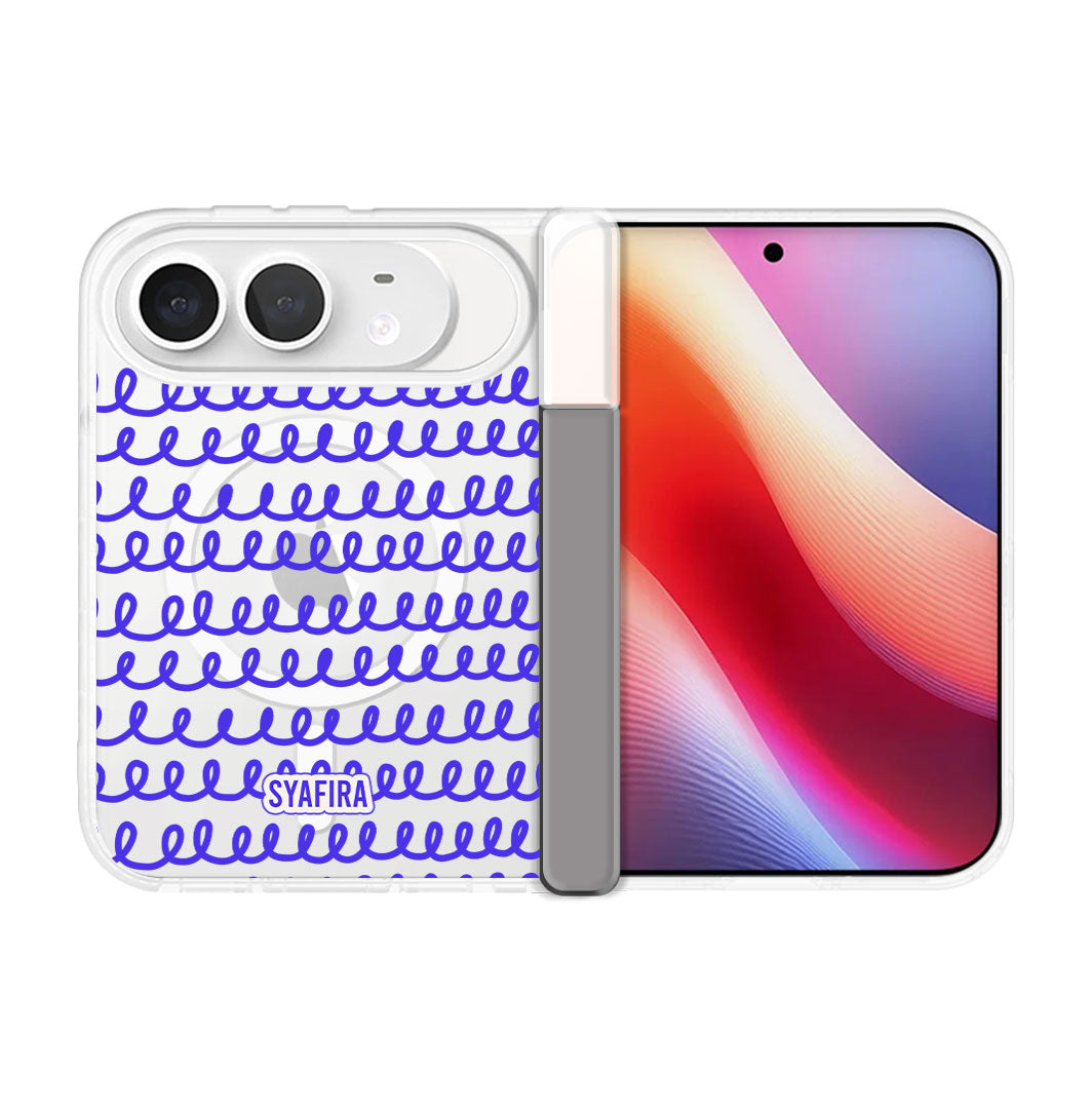 iPhone Standee Hinge - Blue Wires