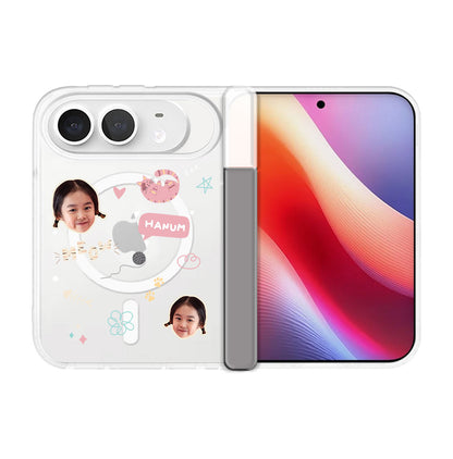 iPhone Standee Hinge - Face Grid Kitty