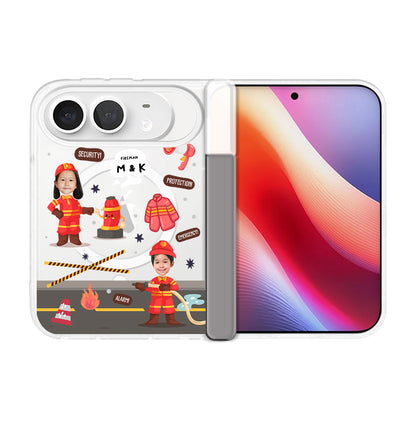 iPhone Standee Hinge - Face Grid Dream Firefighter