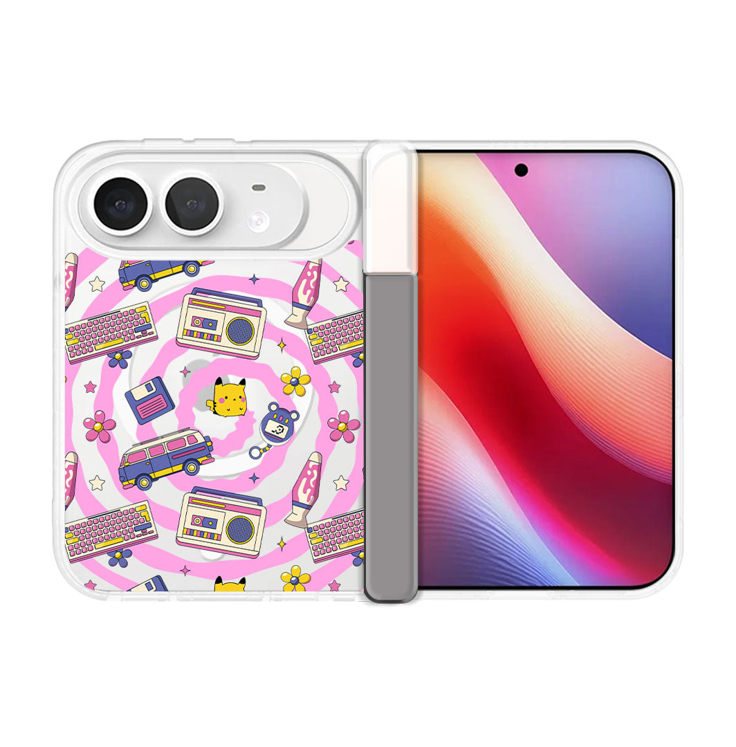 iPhone Standee Hinge - Retro Spiral