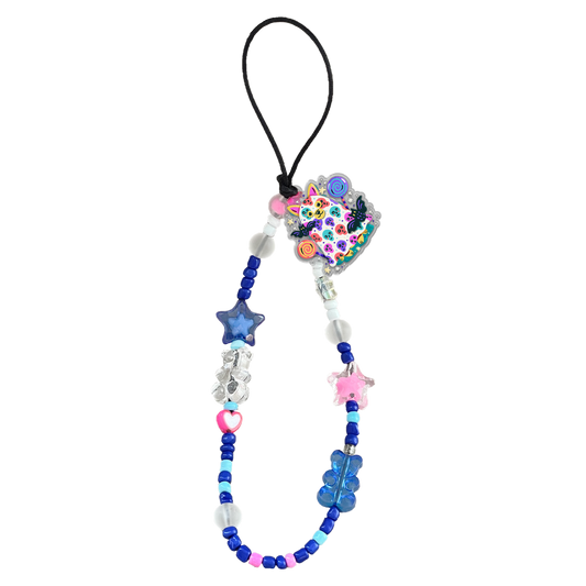 Beaded Strap with Acrylic Charm  - Puppy Monster