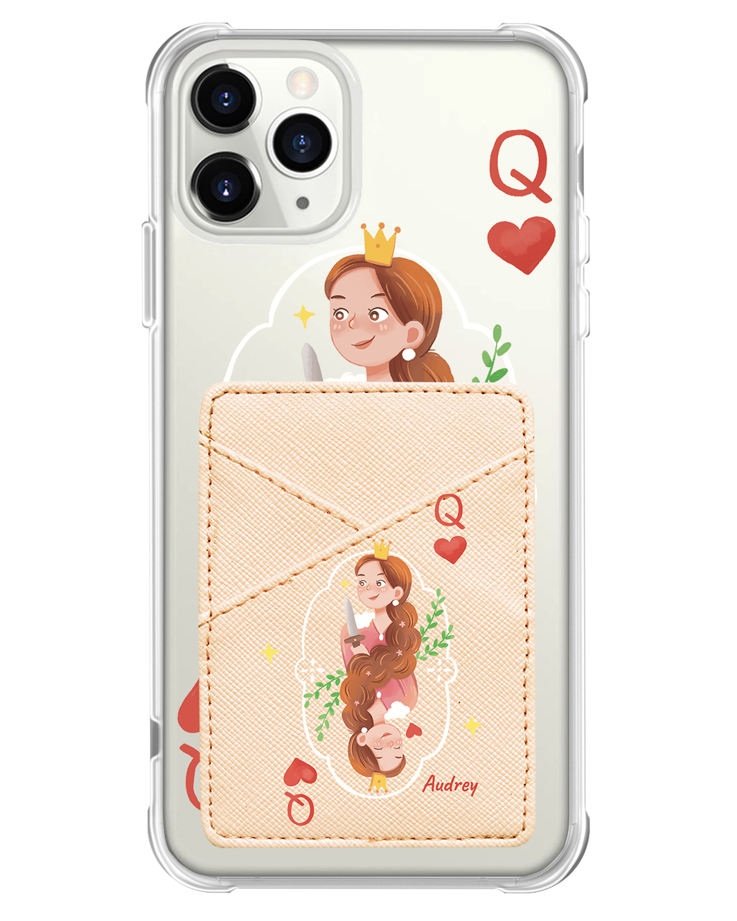 iPhone Phone Wallet Case - Queen (Couple Case)