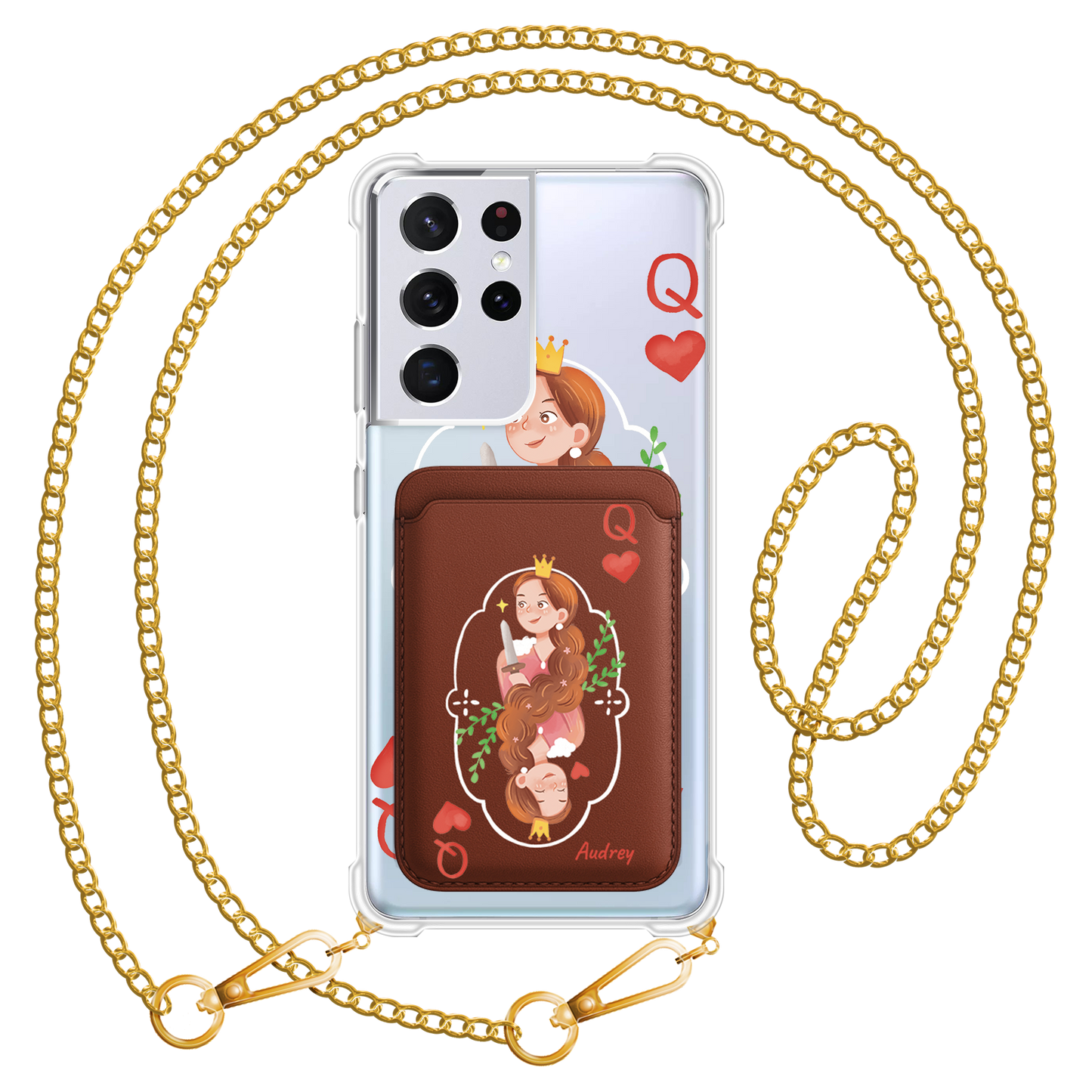 Android Magnetic Wallet Case - Queen (Couple Case)
