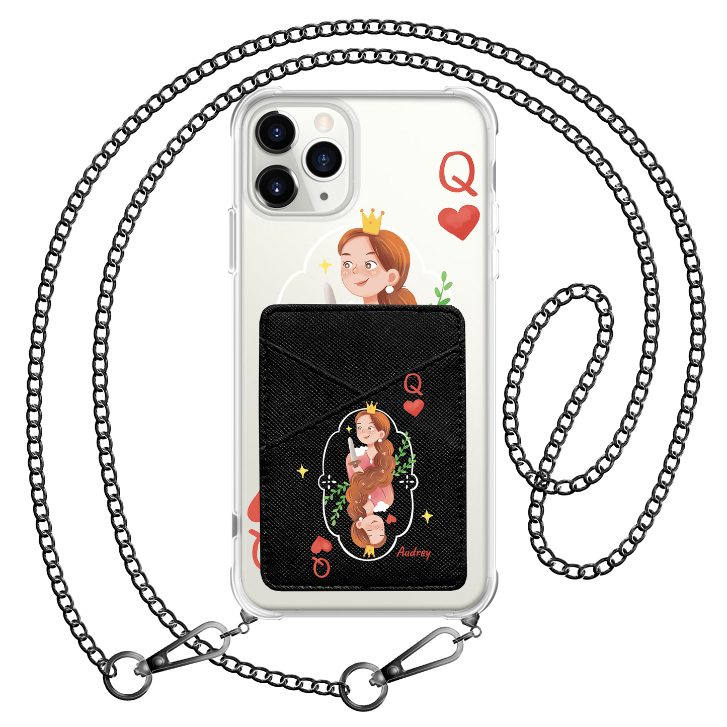 iPhone Phone Wallet Case - Queen (Couple Case)