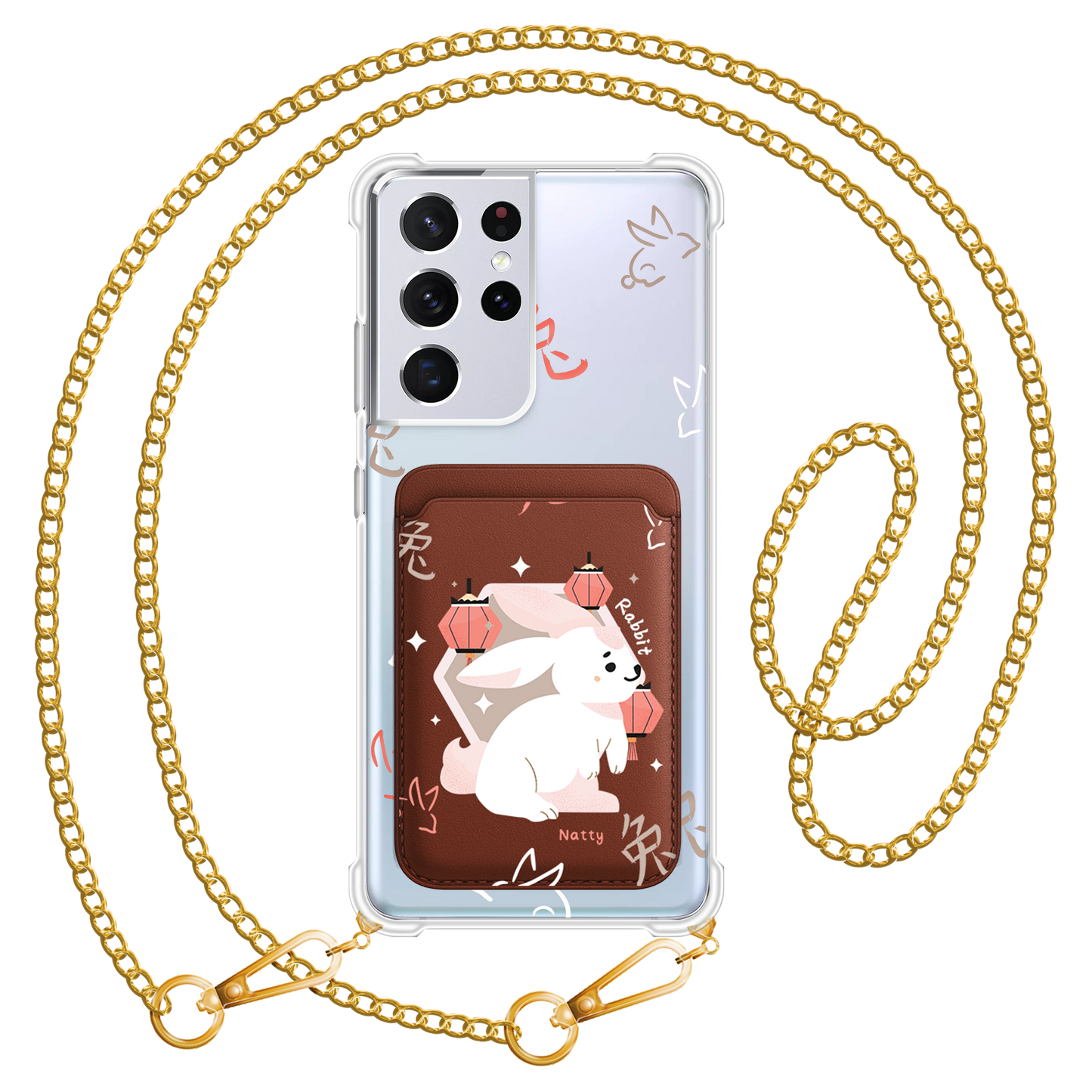 Android Magnetic Wallet Case - Rabbit (Chinese Zodiac / Shio)