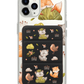 iPhone Magnetic Trifold Wallet Case - Racoon & Friends