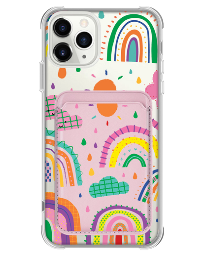 iPhone Magnetic Wallet Case - Rainbow