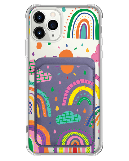 iPhone Magnetic Wallet Case - Rainbow