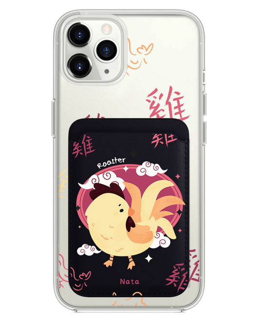 iPhone Magnetic Wallet Case - Rooster (Chinese Zodiac / Shio)