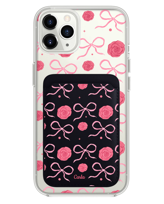 iPhone Magnetic Wallet Case - Coquette Rose