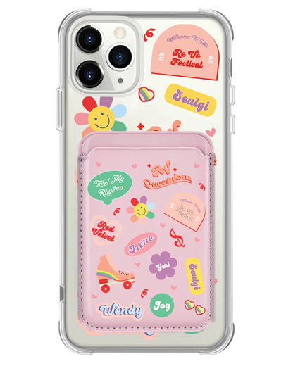 iPhone Magnetic Wallet Case - Red Velvet Sticker Pack