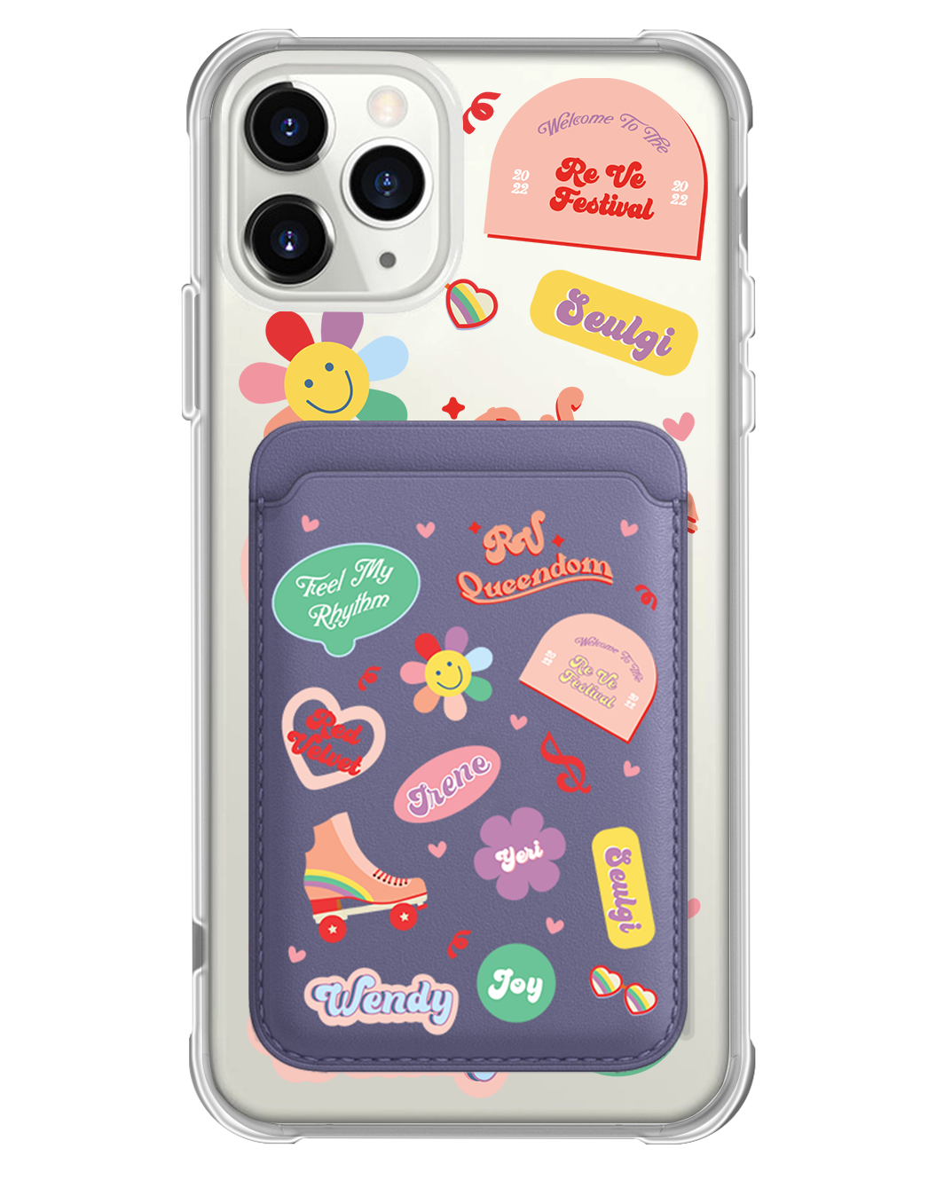 iPhone Magnetic Wallet Case - Red Velvet Sticker Pack