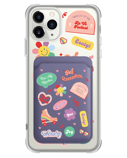 iPhone Magnetic Wallet Case - Red Velvet Sticker Pack