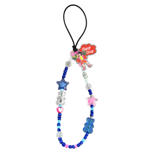 Beaded Strap with Acrylic Charm  - Self Love Sticker Pack 1.0