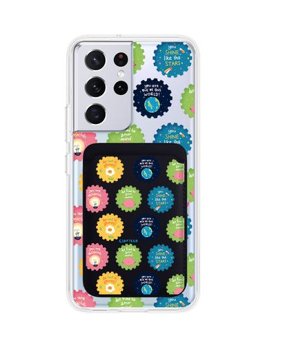 Android Magnetic Wallet Case - Self Reminder Stamps