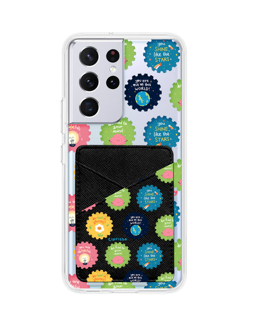 Android Phone Wallet Case - Self Reminder Stamps