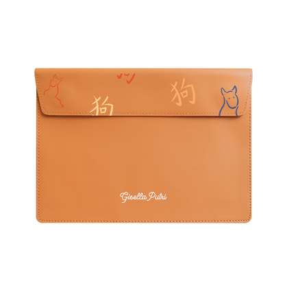 Vegan Leather Sleeve - Dog (Chinese Zodiac / Shio)