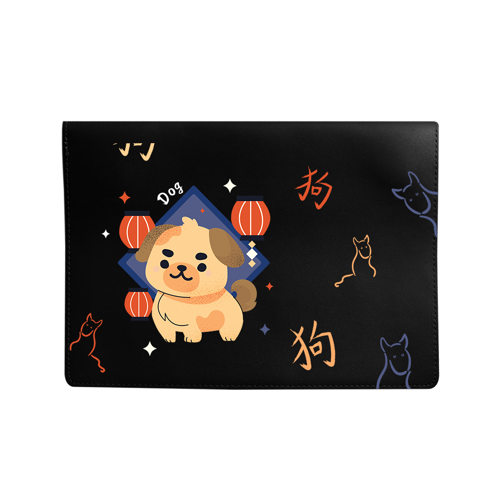 Vegan Leather Sleeve - Dog (Chinese Zodiac / Shio)