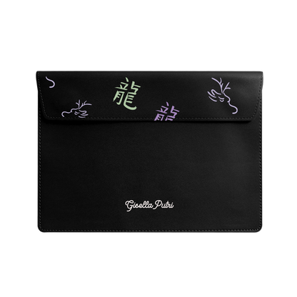 Vegan Leather Sleeve - Dragon (Chinese Zodiac / Shio)