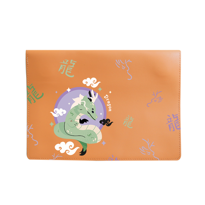 Vegan Leather Sleeve - Dragon (Chinese Zodiac / Shio)