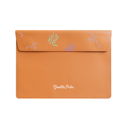 Vegan Leather Sleeve - Dragon (Chinese Zodiac / Shio)