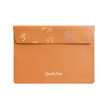 Vegan Leather Sleeve - Horse (Chinese Zodiac / Shio)