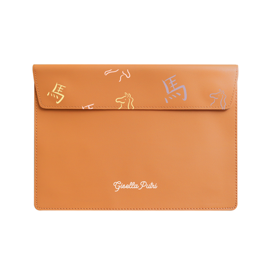 Vegan Leather Sleeve - Horse (Chinese Zodiac / Shio)