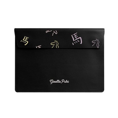 Vegan Leather Sleeve - Horse (Chinese Zodiac / Shio)