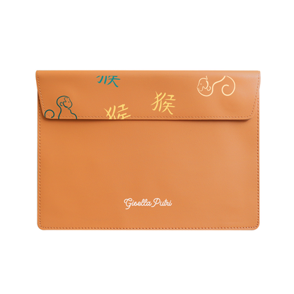 Vegan Leather Sleeve - Monkey (Chinese Zodiac / Shio)