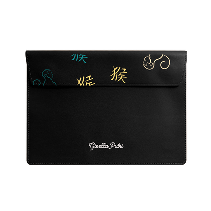 Vegan Leather Sleeve - Monkey (Chinese Zodiac / Shio)