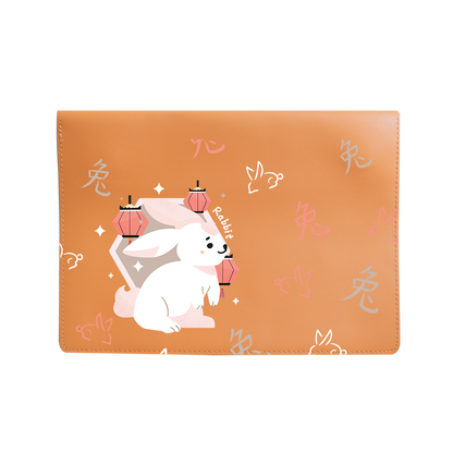 Vegan Leather Sleeve - Rabbit (Chinese Zodiac / Shio)
