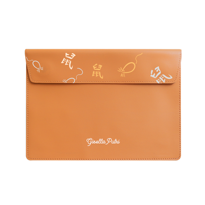 Vegan Leather Sleeve - Rat (Chinese Zodiac / Shio)