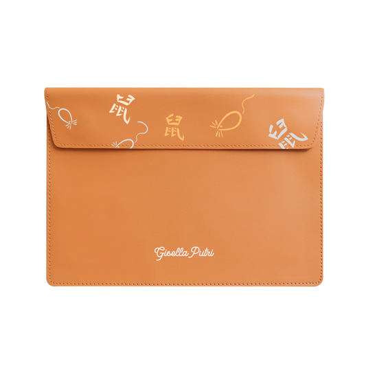 Vegan Leather Sleeve - Rat (Chinese Zodiac / Shio)
