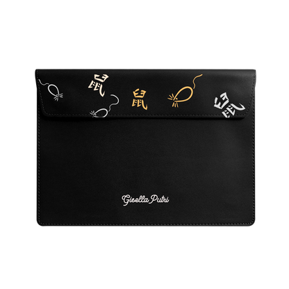 Vegan Leather Sleeve - Rat (Chinese Zodiac / Shio)