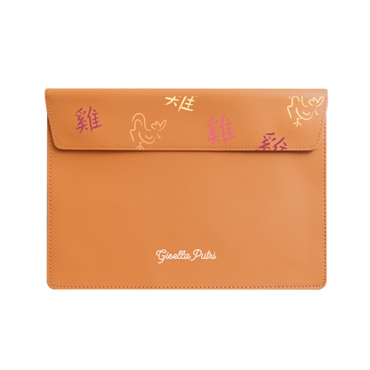 Vegan Leather Sleeve - Rooster (Chinese Zodiac / Shio)