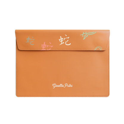Vegan Leather Sleeve - Snake (Chinese Zodiac / Shio)