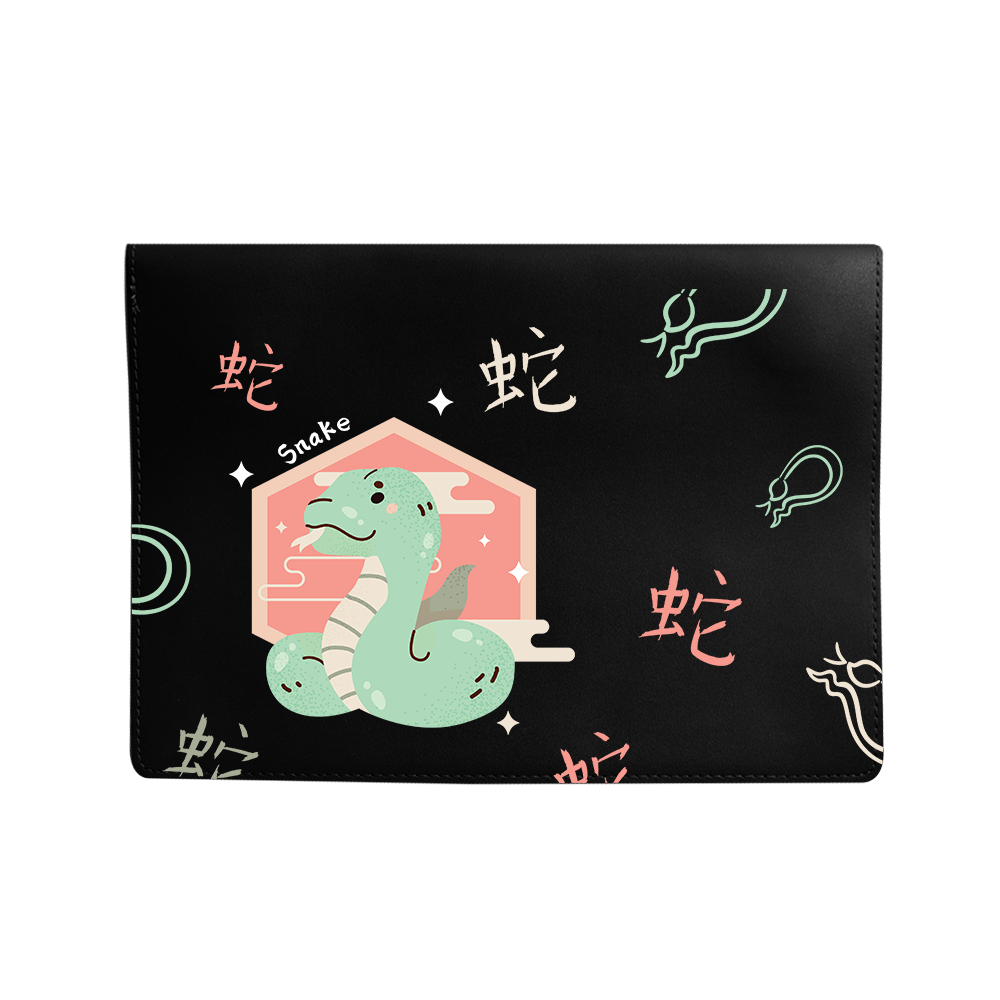 Vegan Leather Sleeve - Snake (Chinese Zodiac / Shio)