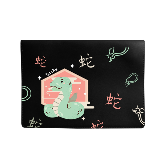 Vegan Leather Sleeve - Snake (Chinese Zodiac / Shio)