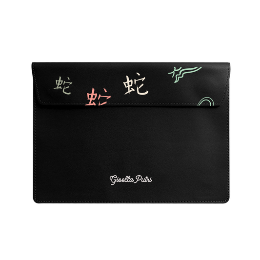Vegan Leather Sleeve - Snake (Chinese Zodiac / Shio)