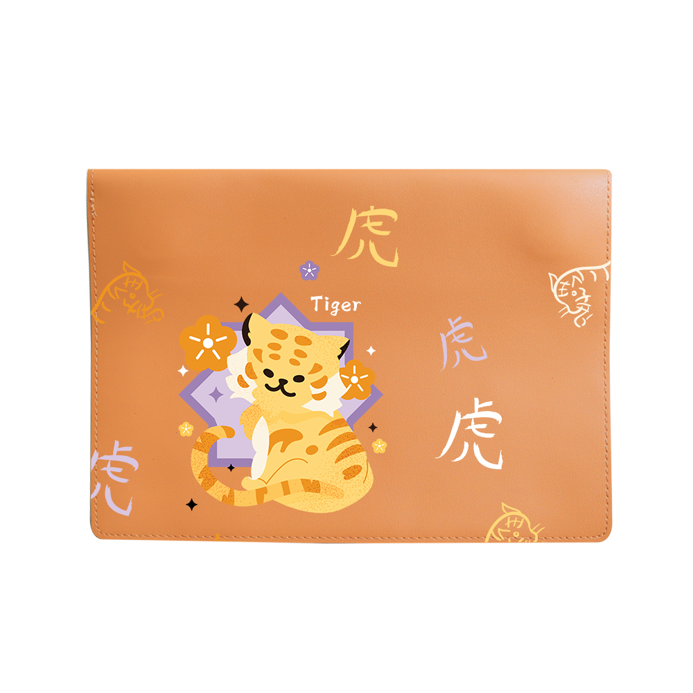 Vegan Leather Sleeve - Tiger (Chinese Zodiac / Shio)