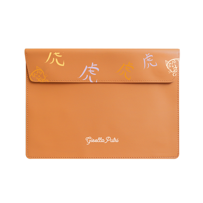 Vegan Leather Sleeve - Tiger (Chinese Zodiac / Shio)
