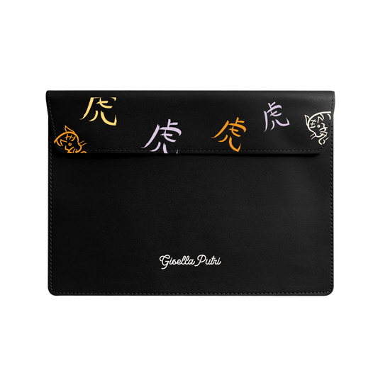 Vegan Leather Sleeve - Tiger (Chinese Zodiac / Shio)