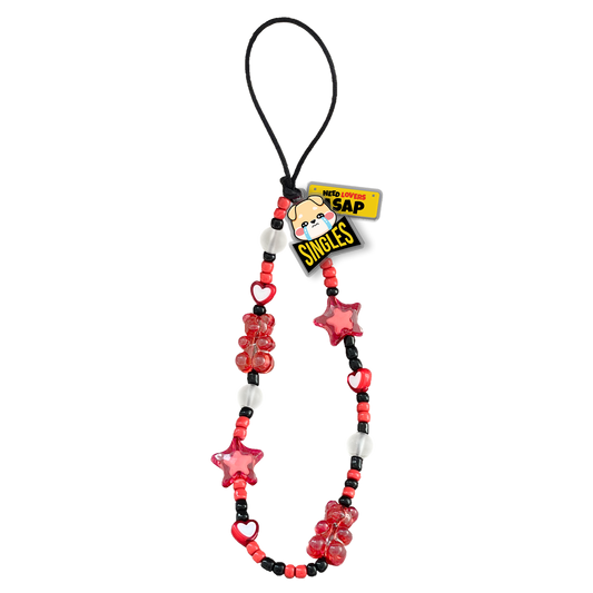 Beaded Strap with Acrylic Charm  - Singles