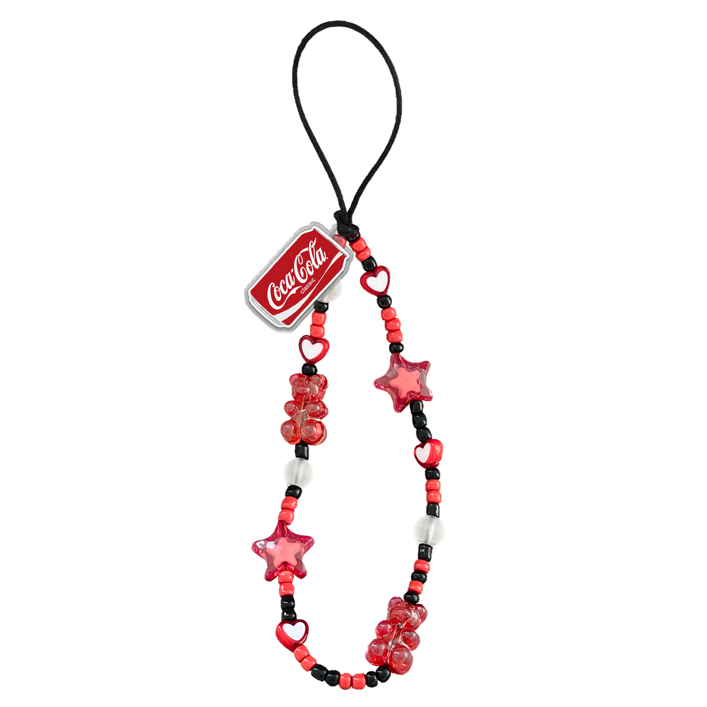 Beaded Strap with Acrylic Charm  - Sodapop