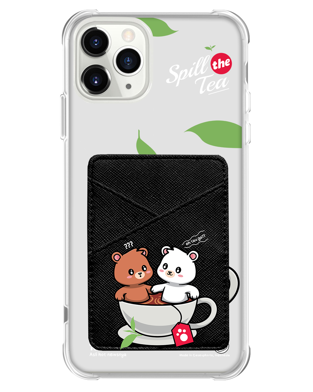 iPhone Phone Wallet Case - Spill the Tea