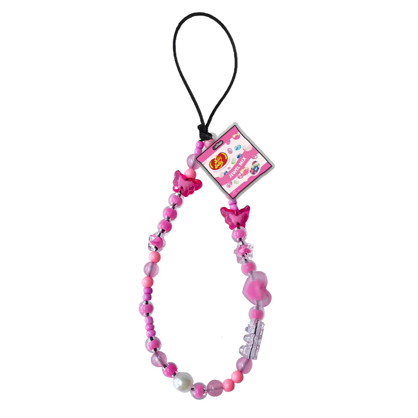 Beaded Strap with Acrylic Charm  - Sweet and Gummies