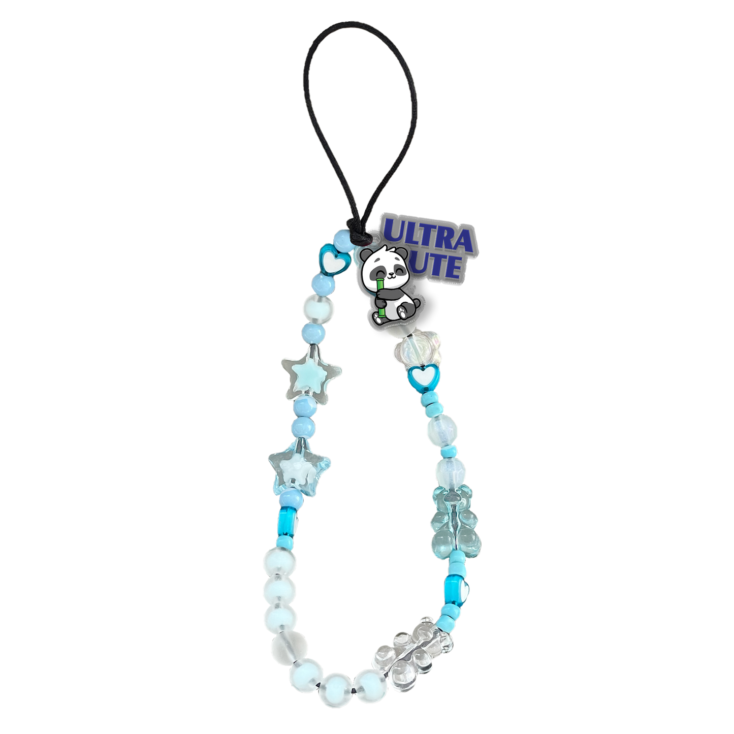 Beaded Strap with Acrylic Charm  - Ultra Cute