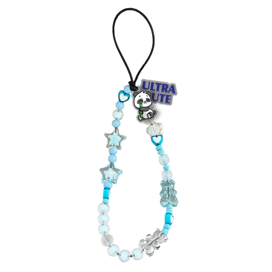 Beaded Strap with Acrylic Charm  - Ultra Cute