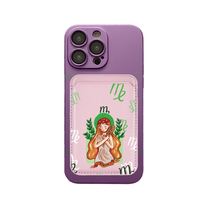 iPhone Magnetic Wallet Silicone Case - Virgo
