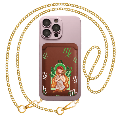 iPhone Magnetic Wallet Silicone Case - Virgo